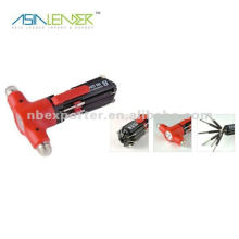 8 in 1 Multi Safety rescue Hammer Screwdriver with LED Torch